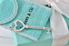 Load image into Gallery viewer, Tiffany &amp; Co. Silver Large Heart Key Pendant 2.25&quot;
