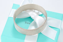 Load image into Gallery viewer, Tiffany &amp; Co. Silver Firm Mesh Wide Bangle Bracelet
