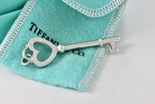 Load image into Gallery viewer, Tiffany &amp; Co. Silver Large Heart Key Pendant 2.25&quot;
