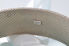 Load image into Gallery viewer, Tiffany &amp; Co. Silver Firm Mesh Wide Bangle Bracelet
