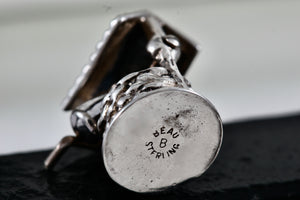 Beau Sterling Silver Water Well Pump Charm Pendant