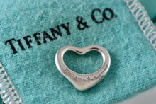 Load image into Gallery viewer, Tiffany &amp; Co. Elsa Peretti Silver Small Open Heart 16mm Pendant
