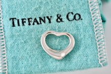 Load image into Gallery viewer, Tiffany &amp; Co. Elsa Peretti Silver Small Open Heart 16mm Pendant
