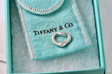 Load image into Gallery viewer, Tiffany &amp; Co. Elsa Peretti Silver Small Open Heart 16mm Pendant
