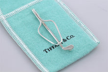 Load image into Gallery viewer, Tiffany &amp; Co. Mens Silver Golf Club Pearl Tie Clip Money Clip
