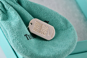 Tiffany & Co. Silver Nike Women's Marathon 2012 Silver Dog Tag