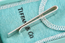 Load image into Gallery viewer, Tiffany &amp; Co. Mens Silver Small Bar Tie Clip/Money Clip
