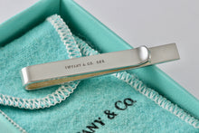 Load image into Gallery viewer, Tiffany &amp; Co. Mens Silver Small Bar Tie Clip/Money Clip
