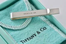 Load image into Gallery viewer, Tiffany &amp; Co. Mens Silver Small Bar Tie Clip/Money Clip
