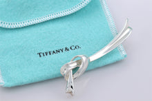 Load image into Gallery viewer, Tiffany &amp; Co. Silver Vintage Ribbon Knot Brooch
