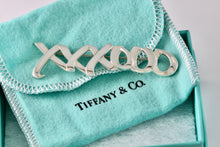 Load image into Gallery viewer, Tiffany &amp; Co. Paloma Picasso Silver Graffiti Love &amp; Kisses Bar Brooch Pin
