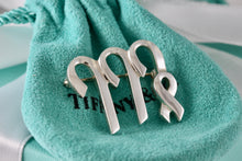 Load image into Gallery viewer, Tiffany &amp; Co. Paloma Picasso Silver Triple Candy Cane Ribbon Brooch Pin
