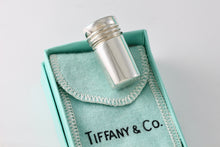 Load image into Gallery viewer, Tiffany &amp; Co. Vintage Silver Cylinder Tube Trinket Pill Box
