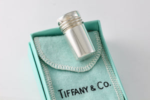 Tiffany & Co. Vintage Silver Cylinder Tube Trinket Pill Box