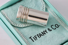 Load image into Gallery viewer, Tiffany &amp; Co. Vintage Silver Cylinder Tube Trinket Pill Box
