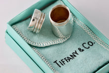 Load image into Gallery viewer, Tiffany &amp; Co. Vintage Silver Cylinder Tube Trinket Pill Box
