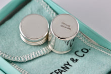 Load image into Gallery viewer, Tiffany &amp; Co. Vintage Silver Cylinder Tube Trinket Pill Box
