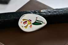 Load image into Gallery viewer, Sterling Silver Danicing Senorita Lady Enamel 1.5&quot; Pin Brooch
