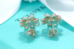 Tiffany & Co. Paloma Picasso Silver Daisy Gold Bead Flower Earrings