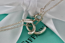 Load image into Gallery viewer, Tiffany &amp; Co. Elsa Peretti Silver Alphabet Letter &quot;E&quot; Pendant Necklace
