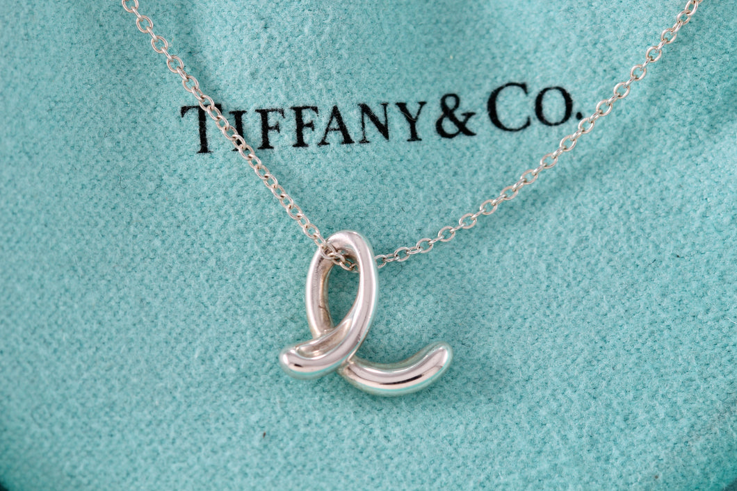 Tiffany & Co. Elsa Peretti Silver Alphabet Letter 