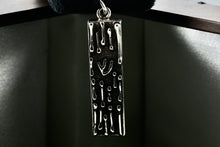 Load image into Gallery viewer, Sterling Silver Hebrew Scripture &quot;God&quot; Jewish Bar Pendant
