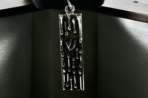Sterling Silver Hebrew Scripture "God" Jewish Bar Pendant