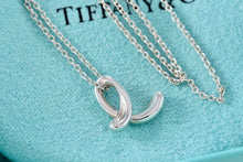 Load image into Gallery viewer, Tiffany &amp; Co. Elsa Peretti Silver Alphabet Letter &quot;E&quot; Pendant Necklace
