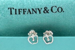 Tiffany & Co. Elsa Peretti Sterling Silver Mini Apple Stud Earrings