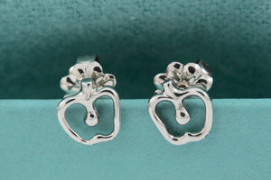 Tiffany & Co. Elsa Peretti Sterling Silver Mini Apple Stud Earrings
