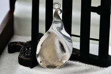 Load image into Gallery viewer, Sterling Silver Wavy Teardrop Tiger Eye Pendant
