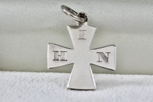 Load image into Gallery viewer, 1886 HIN Sterling Silver Iron Cross Pendant
