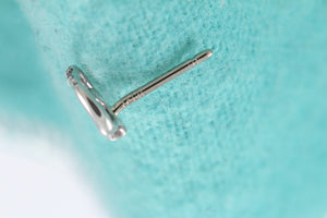 Tiffany & Co. Elsa Peretti Sterling Silver Mini Apple Stud Earrings