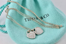 Load image into Gallery viewer, Return To Tiffany &amp; Co. Silver Double Mini Double Heart 16&quot; Necklace
