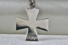 Load image into Gallery viewer, 1886 HIN Sterling Silver Iron Cross Pendant
