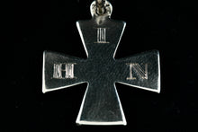 Load image into Gallery viewer, 1886 HIN Sterling Silver Iron Cross Pendant
