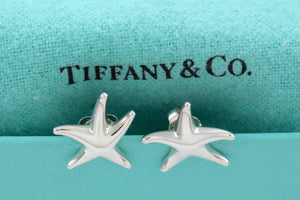 Tiffany & Co. Sterling Silver Elsa Peretti Starfish Stud Earrings