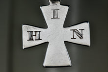 Load image into Gallery viewer, 1886 HIN Sterling Silver Iron Cross Pendant
