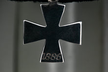 Load image into Gallery viewer, 1886 HIN Sterling Silver Iron Cross Pendant
