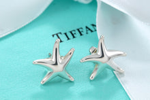 Load image into Gallery viewer, Tiffany &amp; Co. Sterling Silver Elsa Peretti Starfish Stud Earrings
