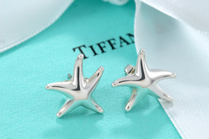 Tiffany & Co. Sterling Silver Elsa Peretti Starfish Stud Earrings