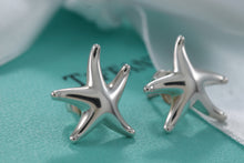 Load image into Gallery viewer, Tiffany &amp; Co. Sterling Silver Elsa Peretti Starfish Stud Earrings
