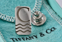 Load image into Gallery viewer, Tiffany &amp; Co. Silver Letter &quot;C&quot; Tall Rectangle Pin
