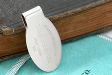 Load image into Gallery viewer, Return To Tiffany &amp; Co. Mens Silver Oval Money Clip
