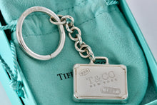 Load image into Gallery viewer, Tiffany &amp; Co. 1837 Silver Suitcase Pendant Key Ring Keychain
