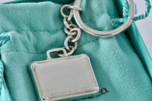 Load image into Gallery viewer, Tiffany &amp; Co. 1837 Silver Suitcase Pendant Key Ring Keychain
