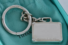 Load image into Gallery viewer, Tiffany &amp; Co. 1837 Silver Suitcase Pendant Key Ring Keychain
