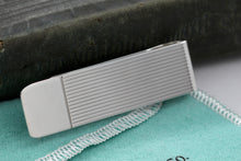 Load image into Gallery viewer, Tiffany &amp; Co. Mens Silver Vintage Stripe Monogram Money Clip
