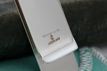 Load image into Gallery viewer, Tiffany &amp; Co. Mens Silver Vintage Stripe Monogram Money Clip
