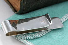 Load image into Gallery viewer, Tiffany &amp; Co. Mens Silver Vintage Stripe Monogram Money Clip
